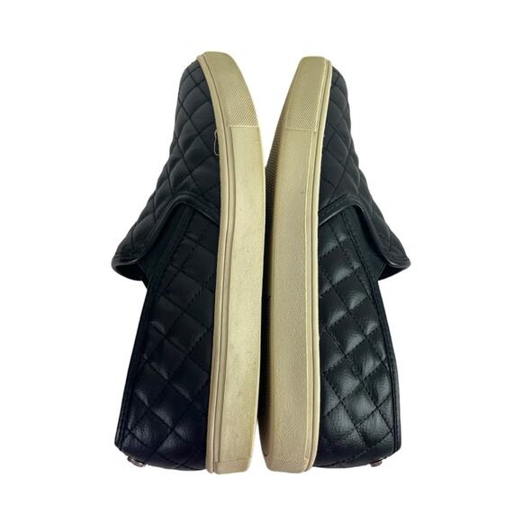 Steve Madden Ecentrcq Quilted Black Sneaker Loafer Sporty Slip On Women’s Size 8 - Picture 8 of 12
